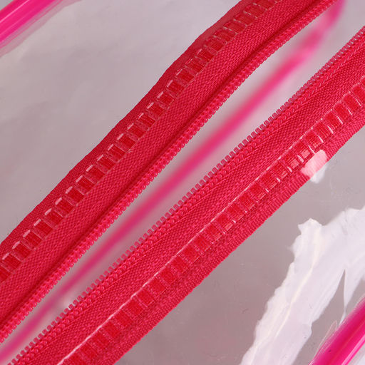 Косметичка-сумка на молнии для бассейна, с ручками, с принтом Единорог, малиновая - Simaland фото 3