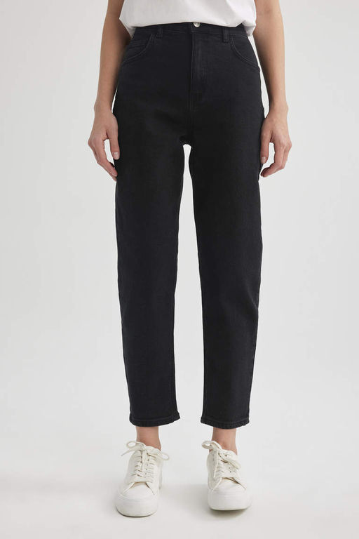 Lina Comfort Mom Fit Высокая удобная посадка Легкие узкие джинсовые брюки длиной до щиколотки