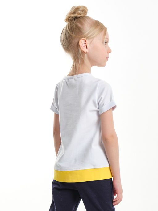 Футболка для девочки	 UD 2719 белый - Mini maxi фото 2