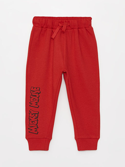 Bisiklet Yaka Uzun Kollu Mickey Mouse Bask?l? Erkek Bebek Sweatshirt ve E?ofman Alt 2li Tak?m - Waikiki фото 3