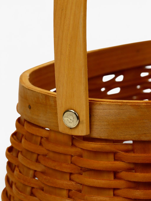 Корзина плетёная для хранения Wif, с ручкой, ива, коричневая, набор 3 шт.