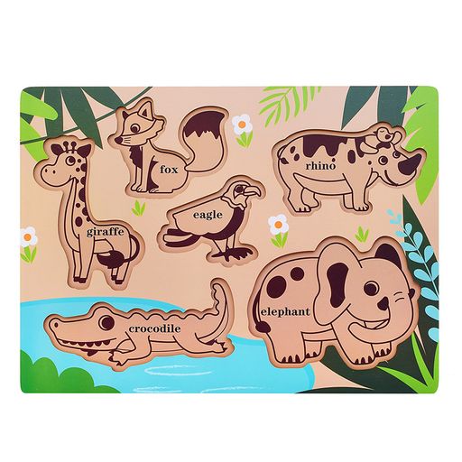 Пазл-вкладыш Удивительные животные - Щепочка фото 2