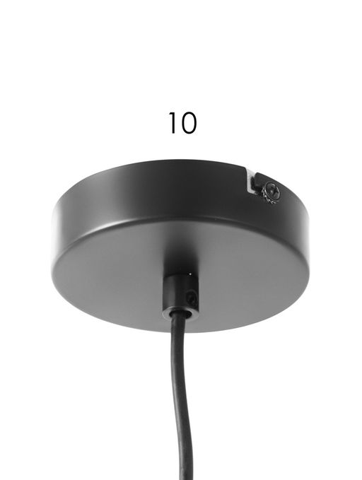 Светильник подвесной 10282/1, 1хE27, 60 Вт, чёрный