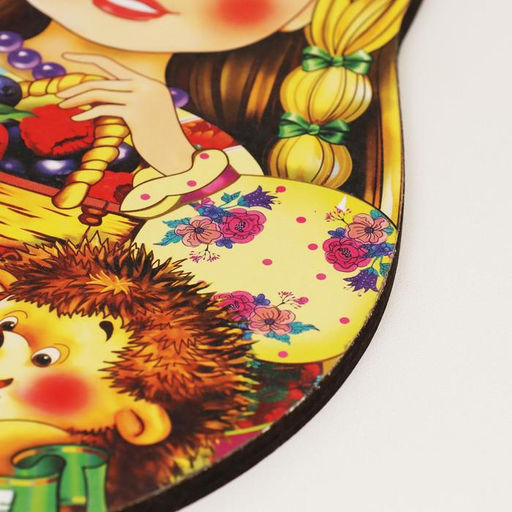 Цена за 2 шт. Доска разделочная сувенирная Матрёшка. Любимой дочке, 14.9?23 см