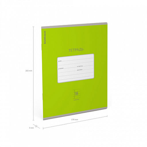 Цена за 200 шт. Тетрадь школьная ученическая ErichKrause Классика Bright желтая, 18 листов, линейка (в плёнке по 10 шт.)  фото 8