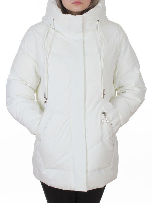 YR-6612 WHITE Куртка зимняя женская (150 гр. холлофайбер)