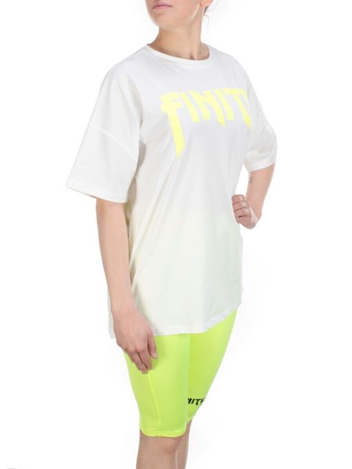 KD-865 WHITE/LIGHTGREEN Костюм-двойка женский 7986 TREND