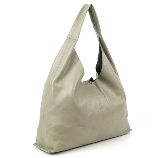 Женская мягкая кожаная сумка хобо 0104-6 - Cidirro фото 3