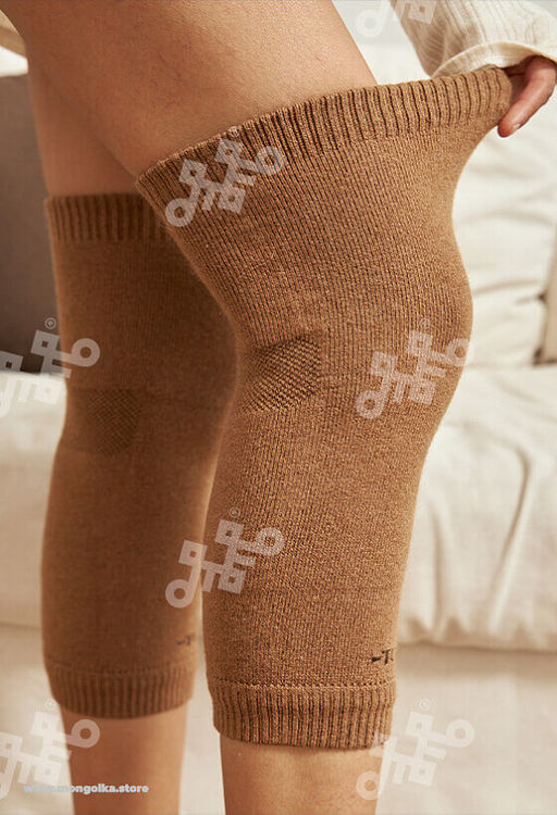 100% шерсть верблюда Наколенники длинные , применяются при различных заболеваниях - Mongolka фото 7