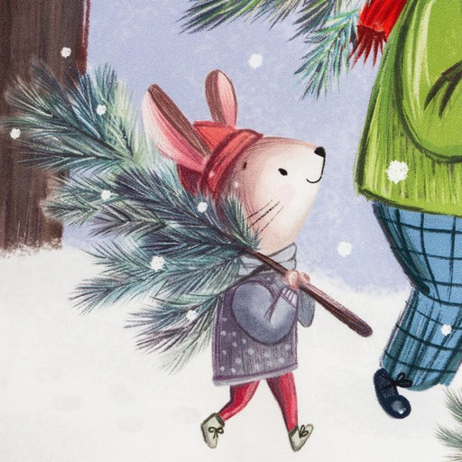 Новогоднее полотенце Этель Happy holidays 40х73см, 100% хл, саржа 190 гр/м2  фото 4