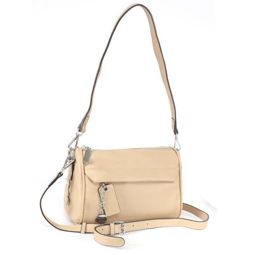 Сумка женская натуральная кожа GU 163-22-09, 2отд, плечевой ремень, бежевый SALE 255023 - Adelia фото 5