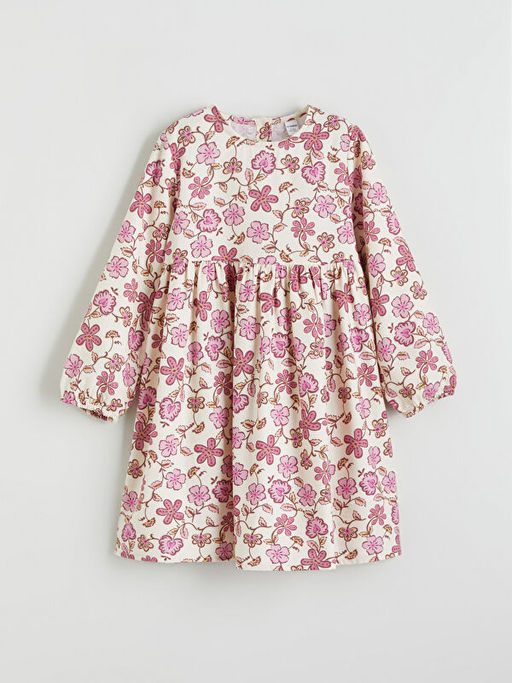 Desenli K?z ?ocuk Elbise ve Yelek