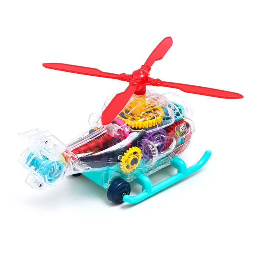 Вертолет Шестерёнки, свет и звук, работает от батареек - Simaland фото 3