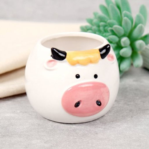 Кашпо 8х8х6,5 см Животные / WN32 /уп 6/96/ цветное - Галеонтрейд фото 2