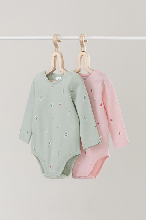 Crockid _ К 6342-2уп/клубничный мусс,ландыши набор полукомбинезон (боди) яс фото 2