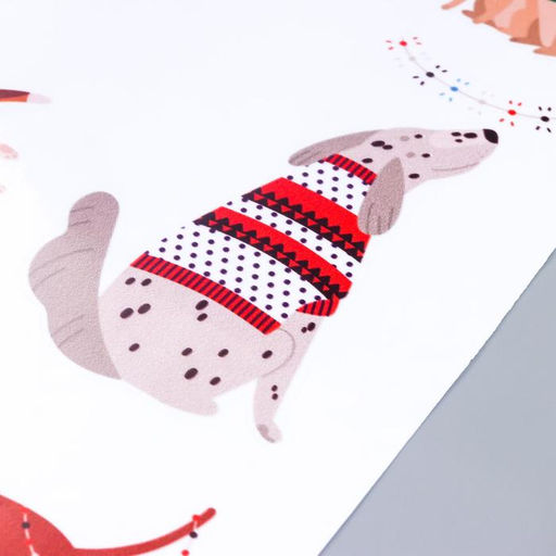 Интерьерная наклейка «Собачки», прозрачный фон, 30×50 см