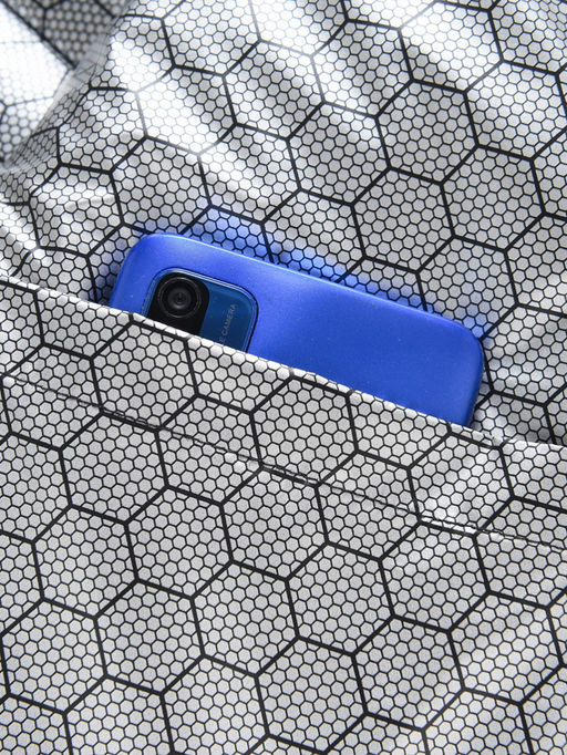 Куртка мужская гибридная стёганая с капюшоном с графеновой подкладкой цвета хаки 9627_1Kh