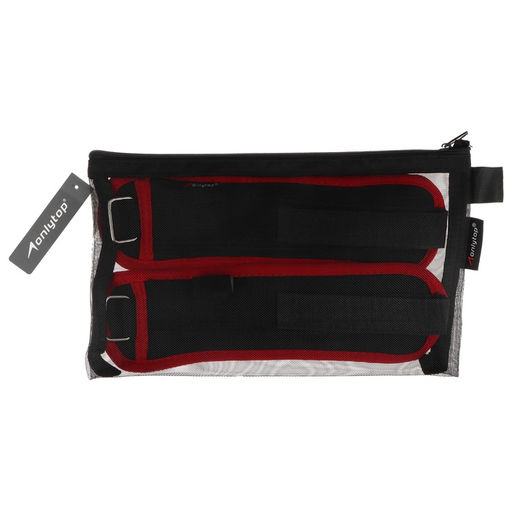 Утяжелители на запястье ONLYTOP, 2 шт. × 200 г, цвет красный