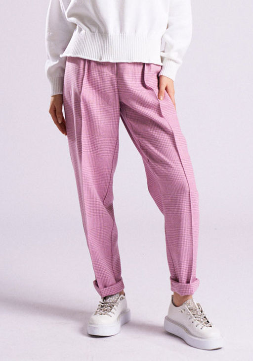 SS-2440 брюки женские т. роза