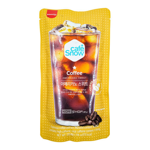Напиток б/а Кофе Американо сладкий Coffee Americano Sweet Samlip, Корея, 230 мл