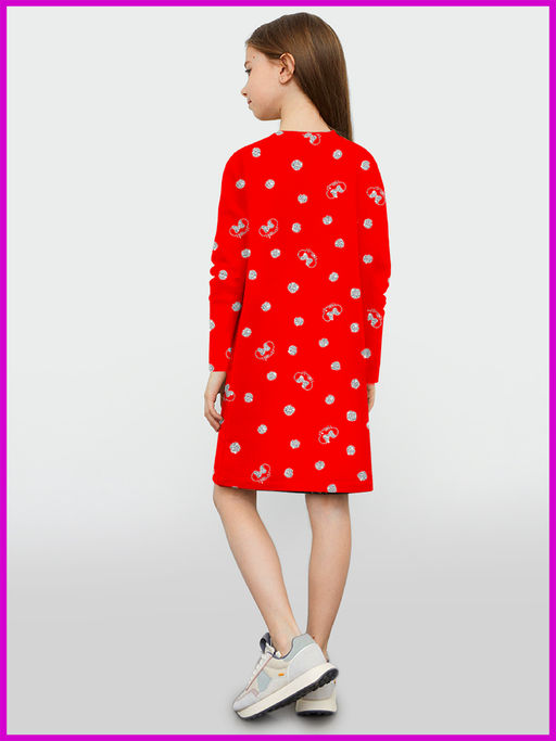 Платье "Муся",красный