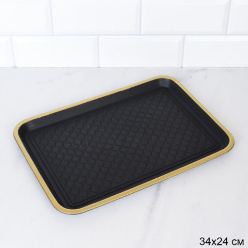 Поднос прямоугольный 34,5х24 см / 297 /уп 100/ - Галеонтрейд фото 2