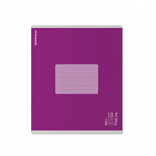 Цена за 10 шт. Тетрадь школьная ученическая ErichKrause FineLine, 18 листов, линейка, матовая ламинация, блок 80 г/м2_MIX-PACK фото 6