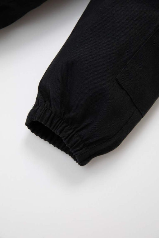 Габардиновые брюки-джоггеры для маленьких мальчиков - Defacto фото 3