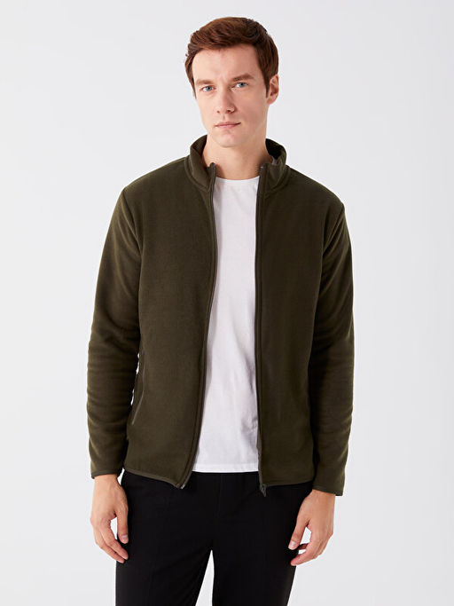 Dik Yaka Uzun Kollu Erkek Polar H?rka