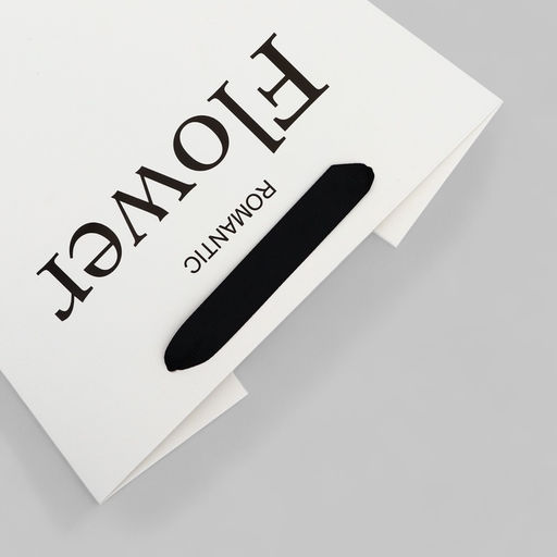 Пакет - переноска трапеция, «Цветы», белый, 30×20×35 см 210 г