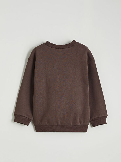 Aslan Kral Bask?l? Erkek ?ocuk Kal?n Sweatshirt