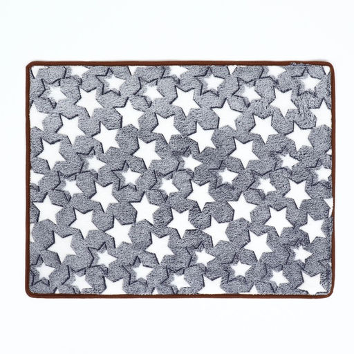 Коврик для отдыха животных, двусторонний (флис+ротанг), 65 х 50 см, серый - Пижон фото 3