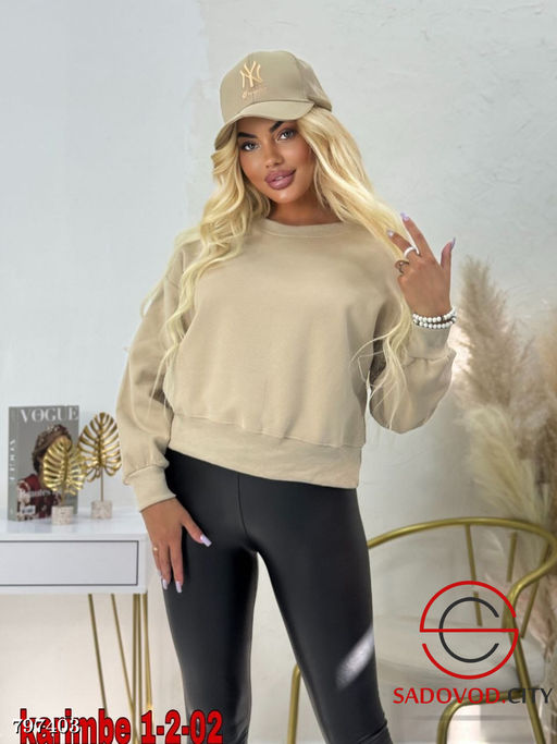 толстовка женская однотонная - Bruno фото 2