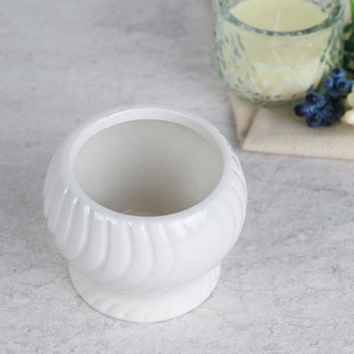 Кашпо 9х7,5 / 7013 /уп 96/белое - Галеонтрейд фото 3