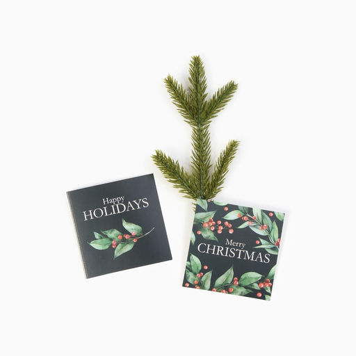 Набор новогодний подарочный «Этель» Christmas berries, полотенце 30×60 см и аксессуары (4 предмета)