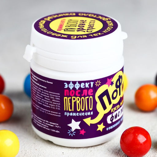 Жевательная резинка Пофигин: со вкусом тутти-фрутти, 40 г. - Simaland фото 3