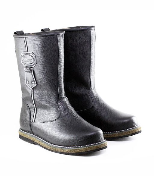 Сапоги мужские Сибирь, черные, войлочная подошва - Мирунт фото 2