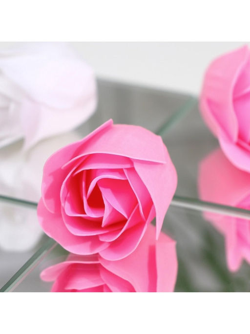 Цена за 2 шт. Мыльные розы, белые и розовые, набор 6 шт. - SB BEAUTY фото 2