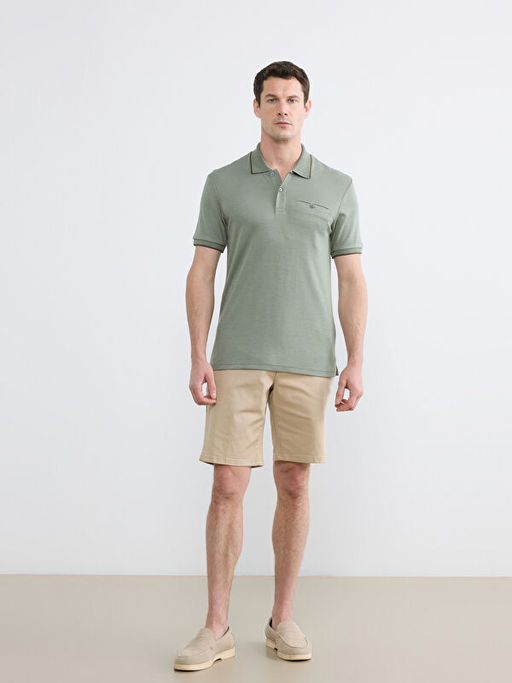 Polo Yaka Erkek Dokulu Ti??rt