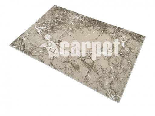 Коврик вырезной icarpet PRINT антискользящий (136) "Мрамор" 100х150 бежево-коричневый S