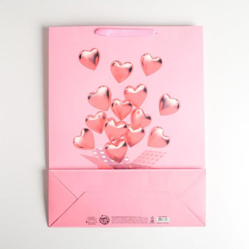 Пакет ламинированный вертикальный LOVE, L 31 40 11,5 см - Дарите счастье фото 4