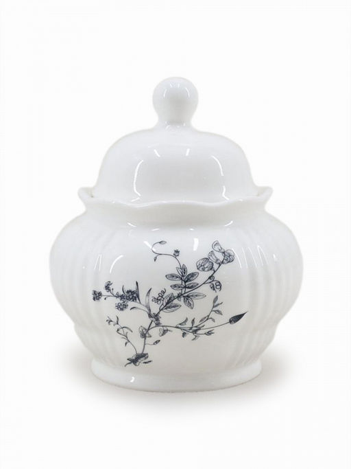 Сахарница 420 мл белый фарфор