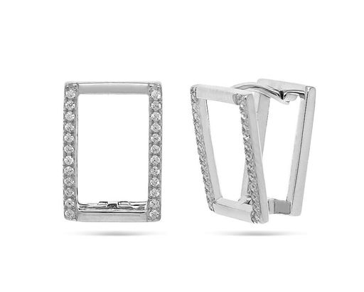 Серьги, куб.циркон., МЦВА394