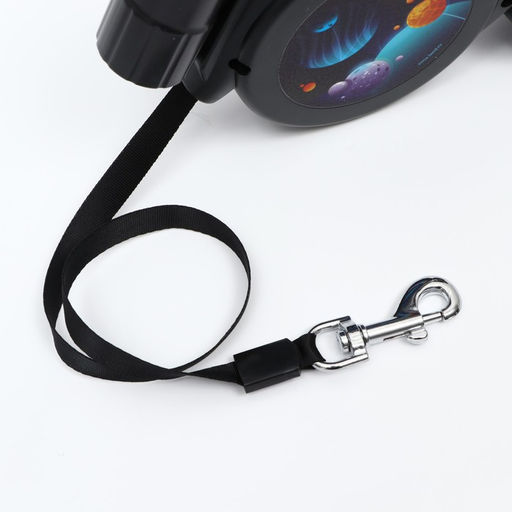 Рулетка с фонарем и отсеком для пакетов 5 м, max = 50 кг, черная - Пушистое счастье фото 4