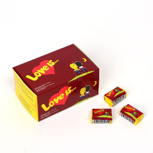 Жевательная резинка Love is, Вишня и Лимон, 4.2 г, 20 шт.