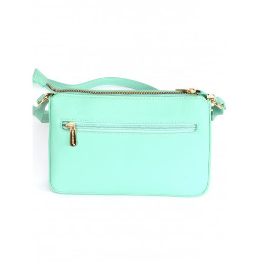 Сумка женская искусственная кожа DJ-СМ 7336-TURQUOISE, 1отд, плечевой ремень, зеленый SALE 263899 - Adelia фото 2