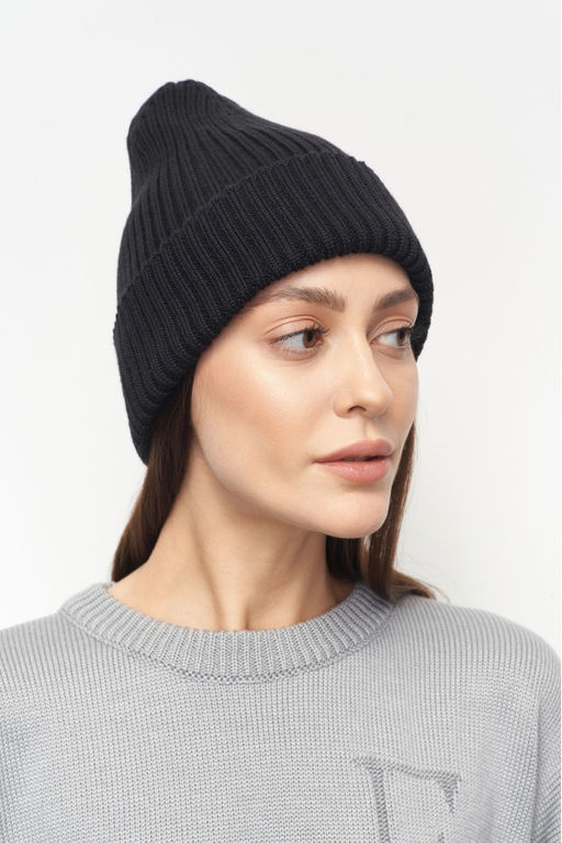 Шапка Бини Merino Black - Erist store фото 2