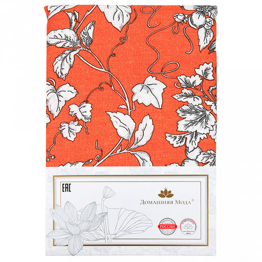 Скатерть 220х145см "Фелиция", длина стола до 180см, на 8-10 персон, хлопок "Комфорт" 171г/м2, упаковка классическая, пакет ПВХ 28х41см, "Домашняя мода" (Россия)