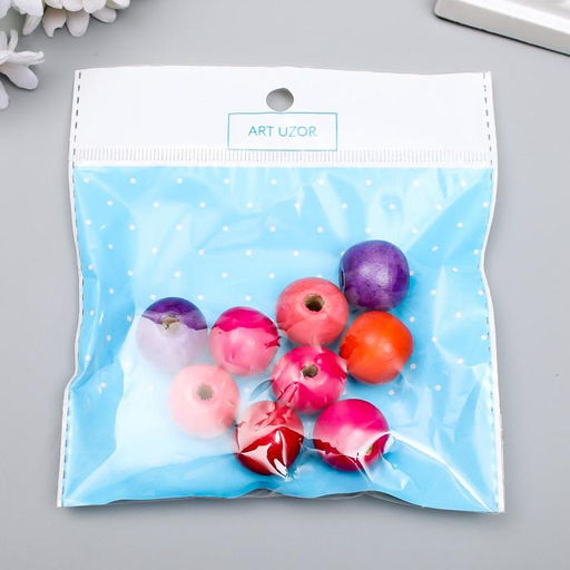 Бусины для творчества дерево «Разноцветные», набор 20 г, 2×2×2 см