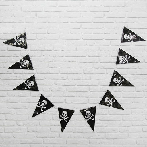 Гирлянда бумажная «Пират», 2,5 м